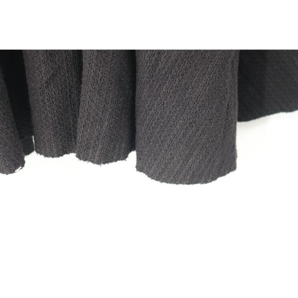 NWT Zara Women’s Size Medium Textured Dress Ruffles Black long sleeve 4215 - Picture 4 of 11